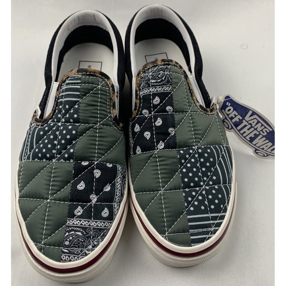 Vans Classic Slip-On Quilted Mix Anaheim Factory Mens Size 6 Women’s Size 7.5 - Picture 4 of 8